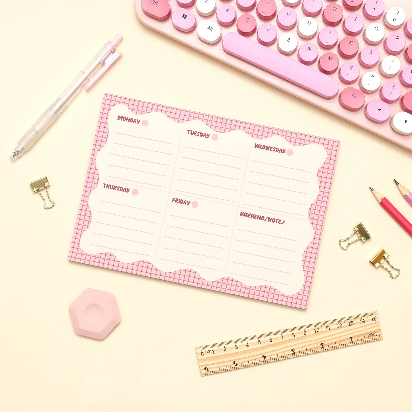 A5 Notepad - Wiggle Weekly Planner