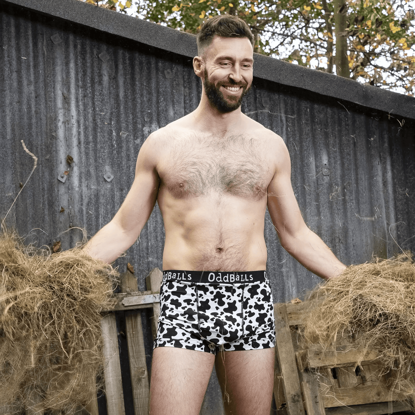 Fat Cow - Mens Cotton Boxer Shorts: XL