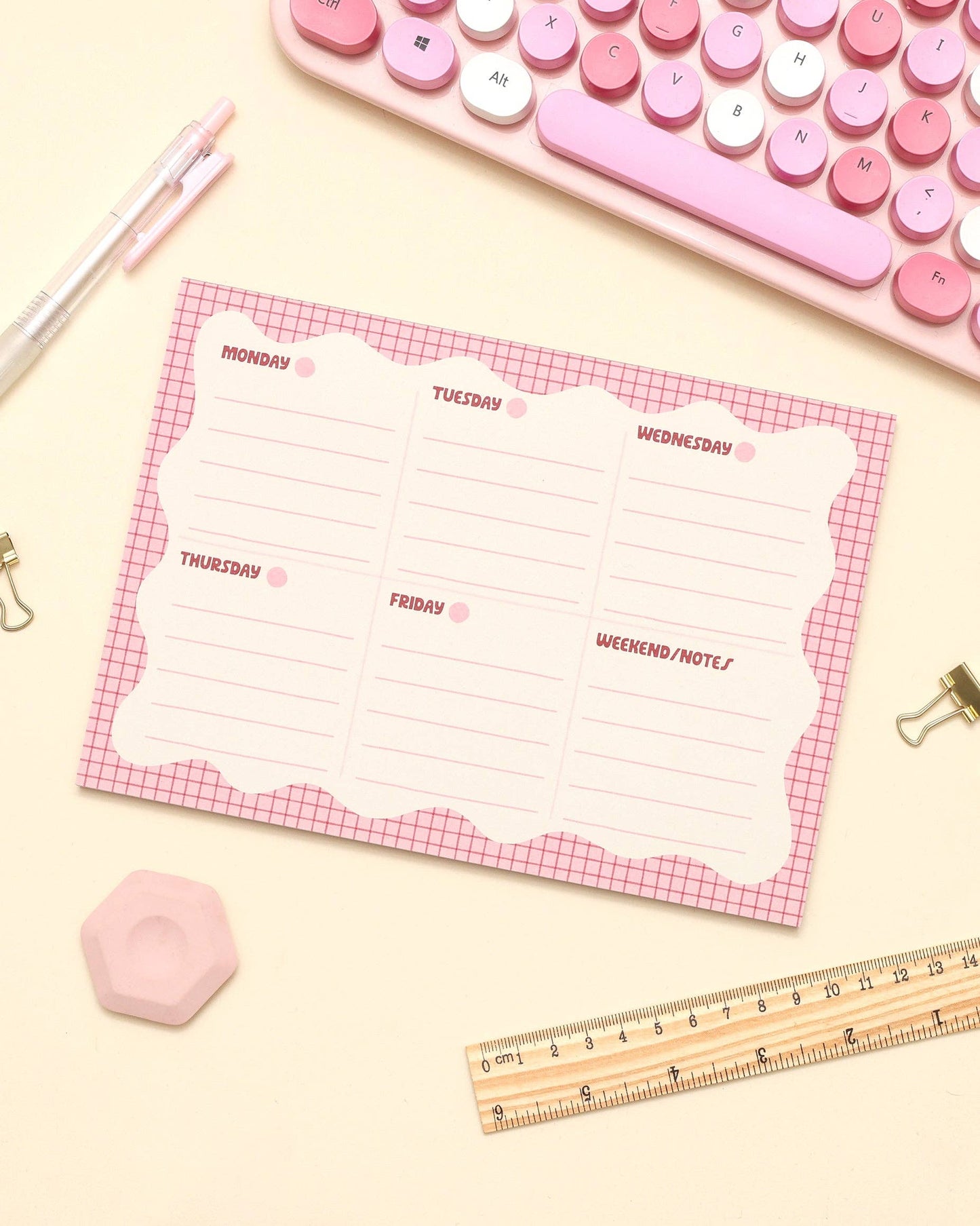 A5 Notepad - Wiggle Weekly Planner
