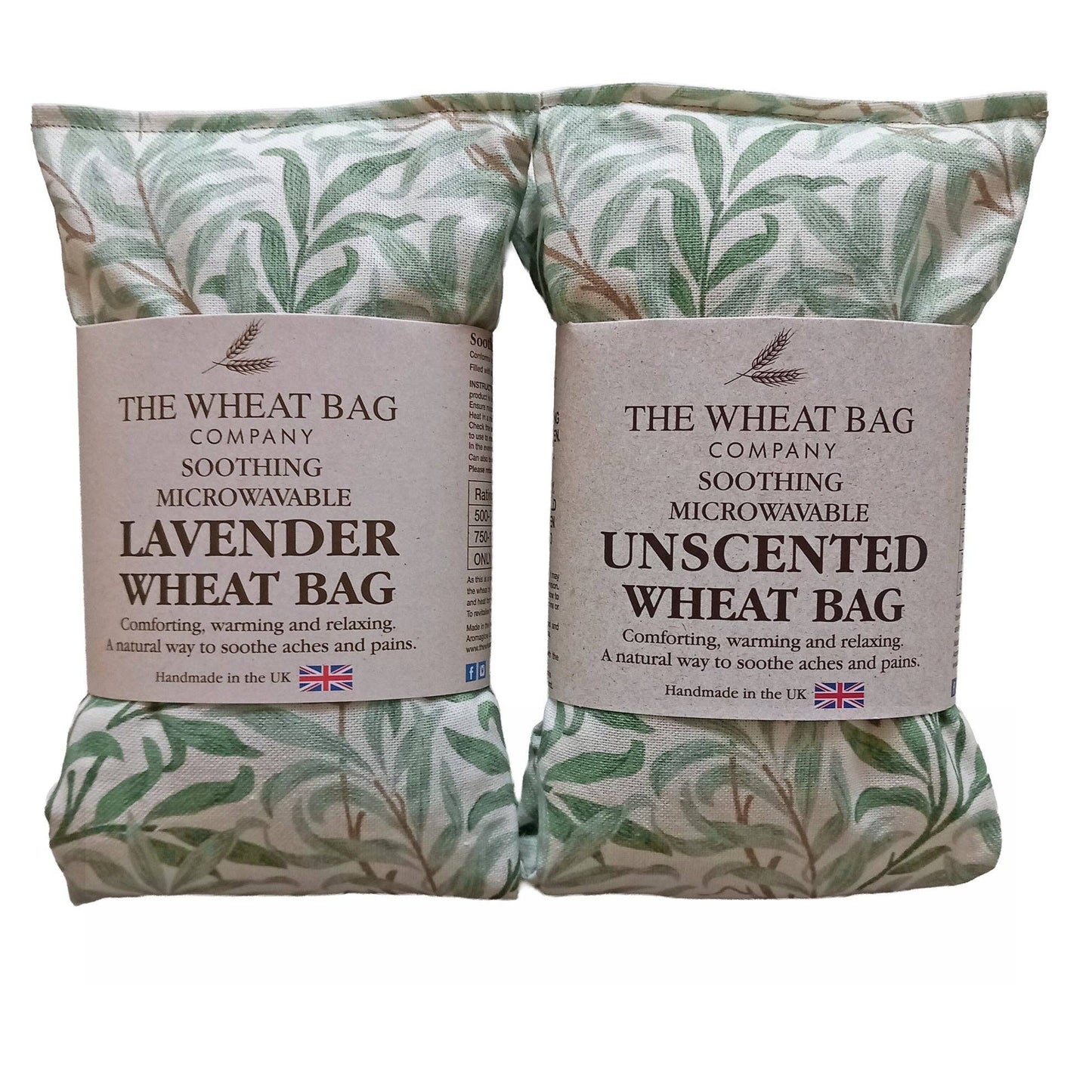 William Morris Willow Sage Cotton Wheat Bag: Lavender