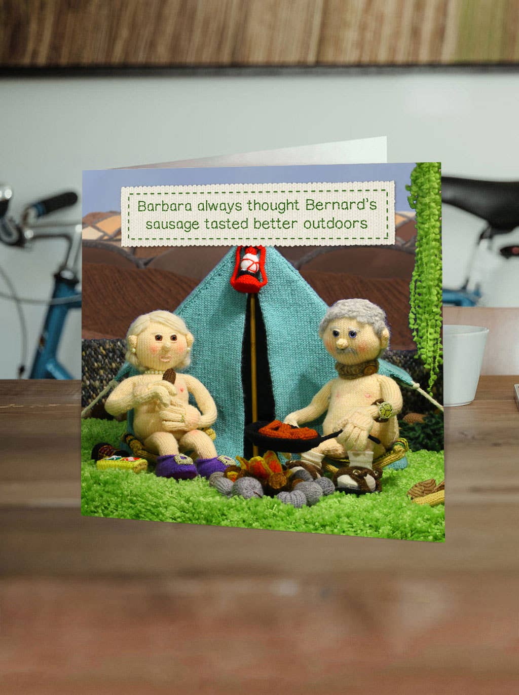 Funny Birthday Card - Bernard's Sausage by Nudinits