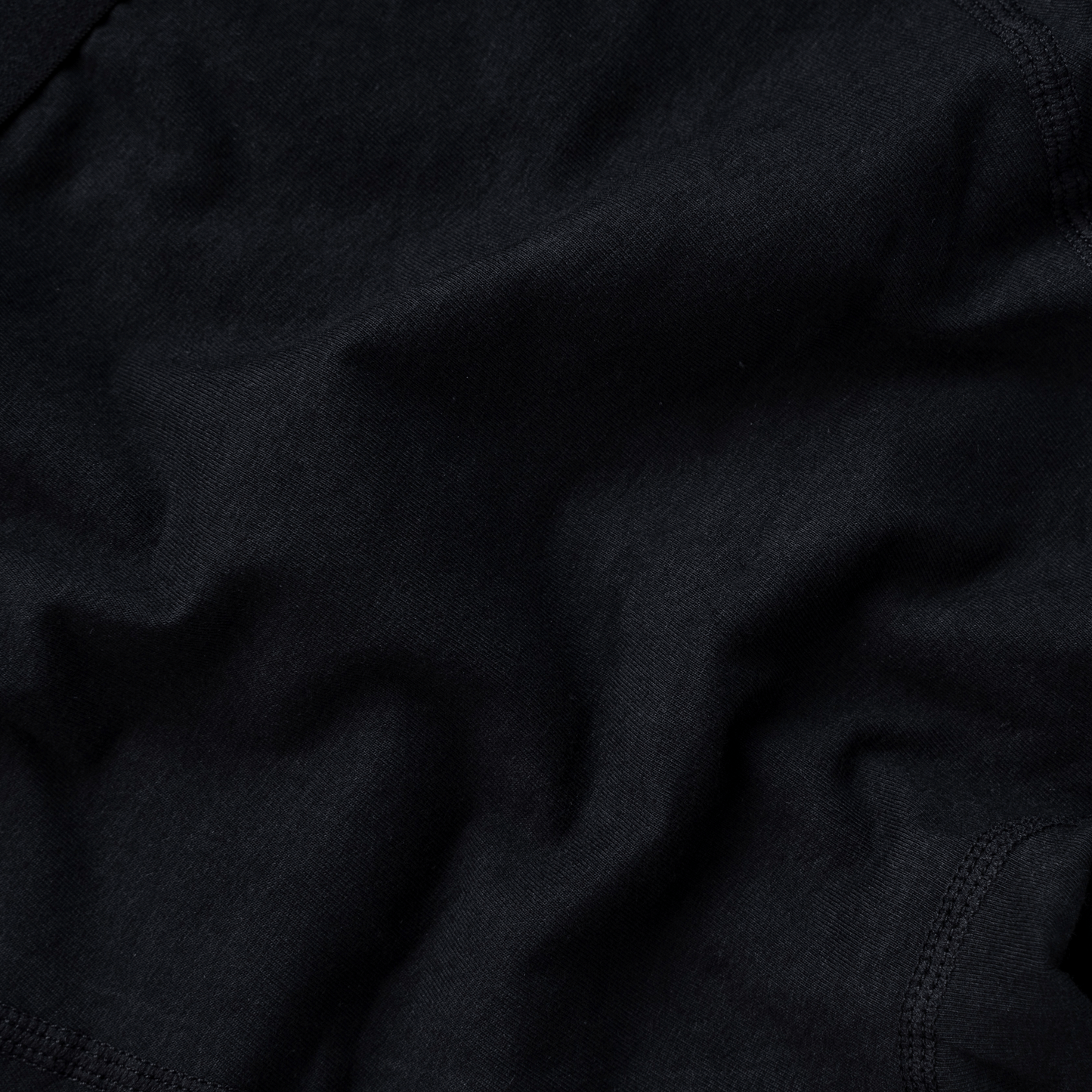 Classic Black - Mens Cotton Boxer Shorts: Medium