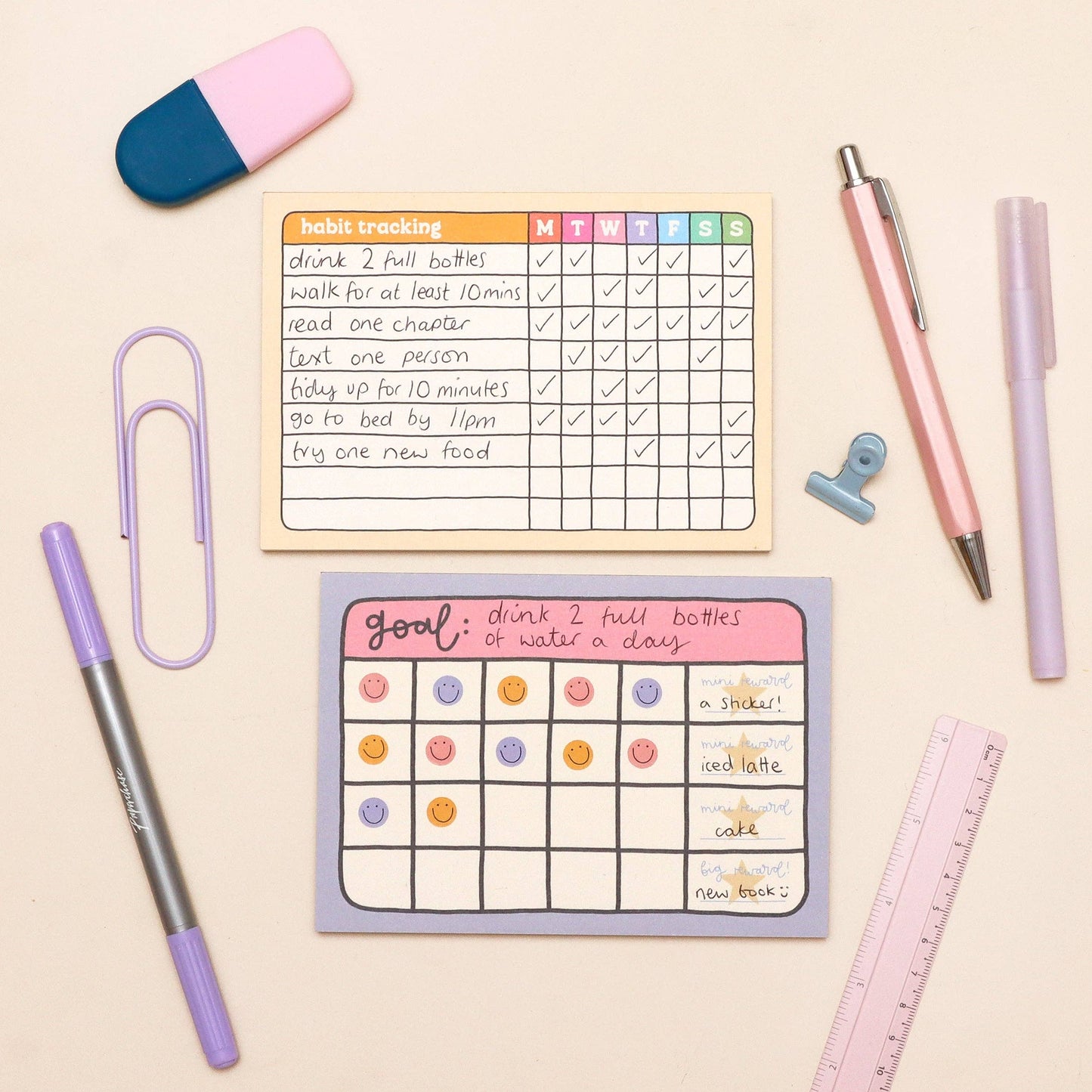 A6 Habit Tracker Notepad