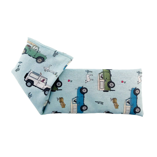 Wellie Boot Landrover Cotton Wheat Bag: Lavender