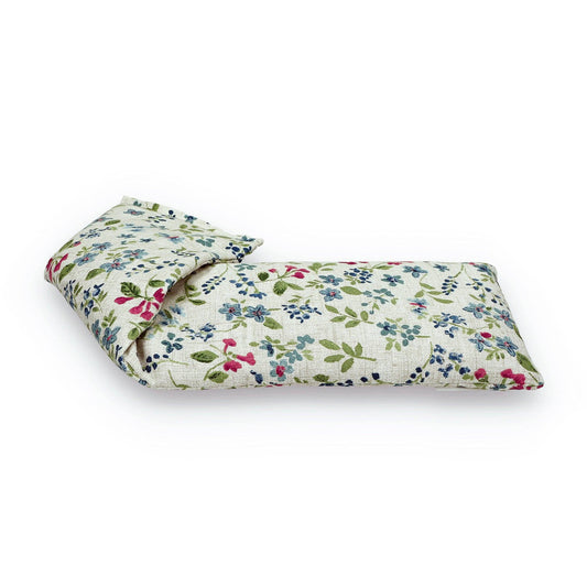 Wildflowers Blue Cotton Wheat Bag: Lavender
