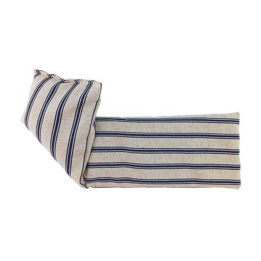 Navy Stripe Linen/Cotton Wheat Bag: Lavender