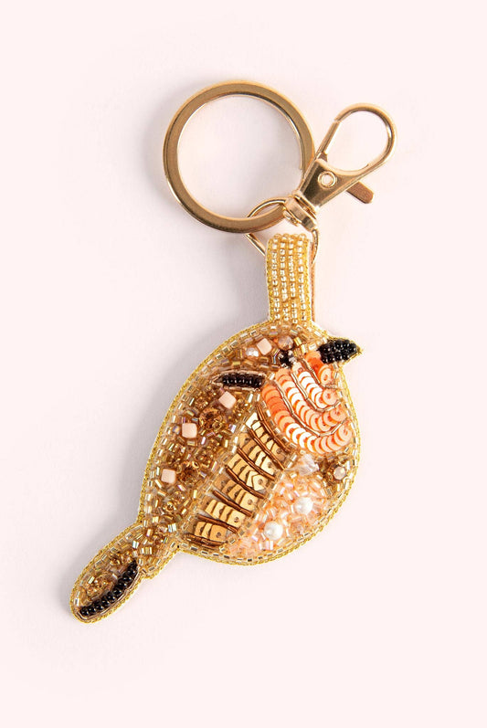 Beaded Keyrings - Robin Red Breast