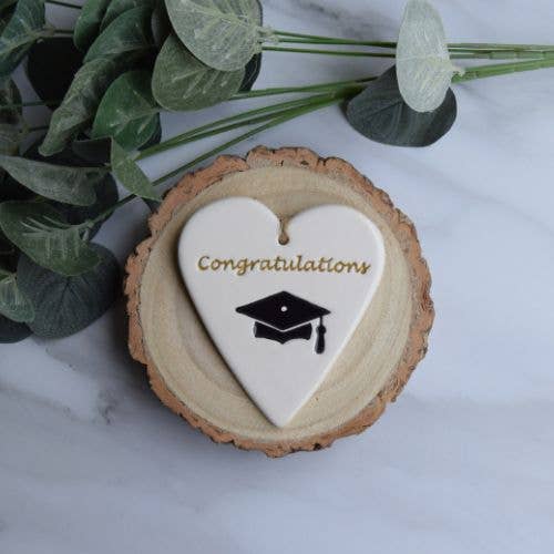 Gifts - Congratulations, Graduation - Handmade ceramic heart