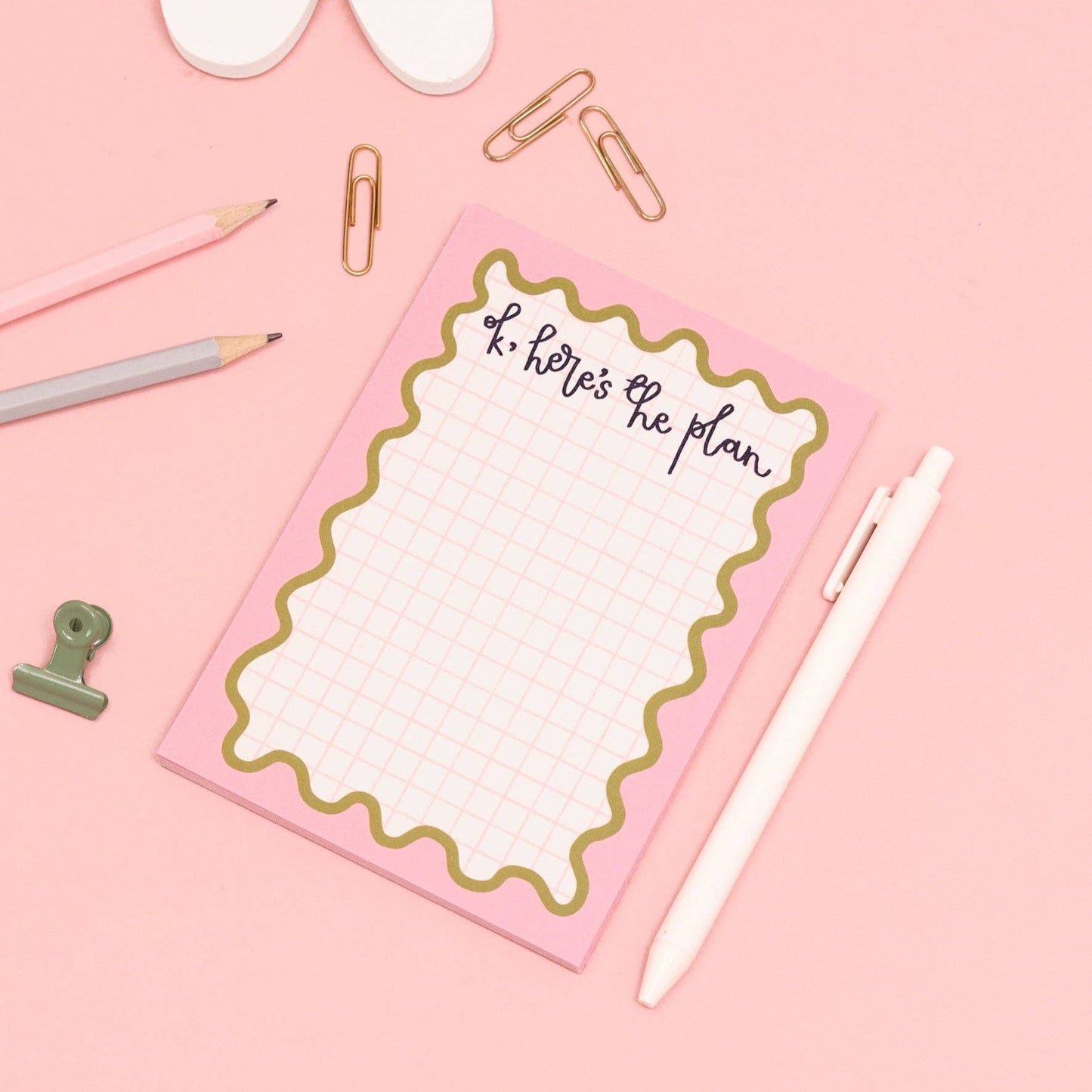 A6 notepad - ok, here's the plan