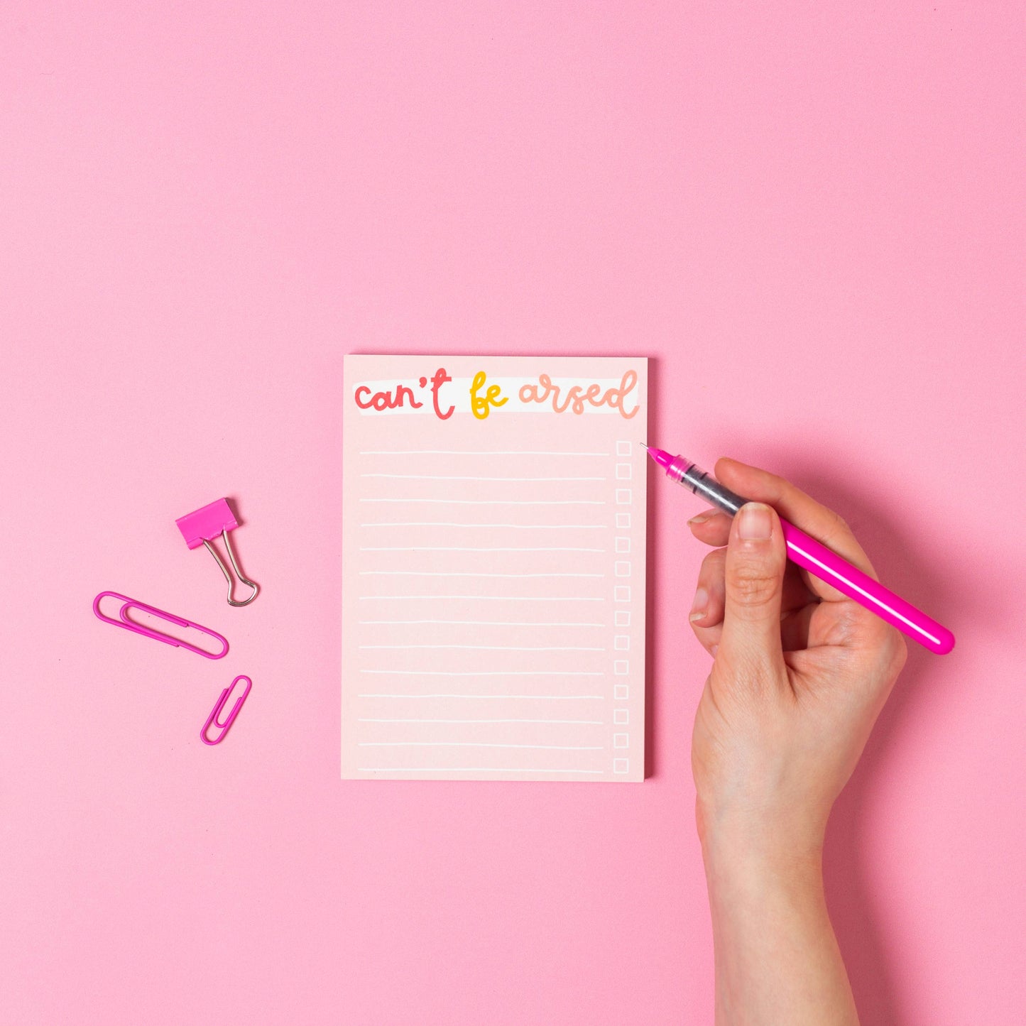 A6 notepad - can't be arsed