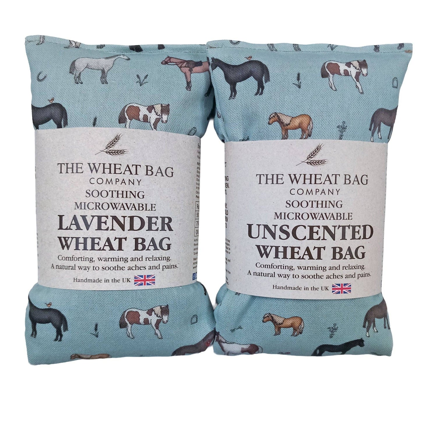 Horses & Ponies Cotton Wheat Bag: Lavender