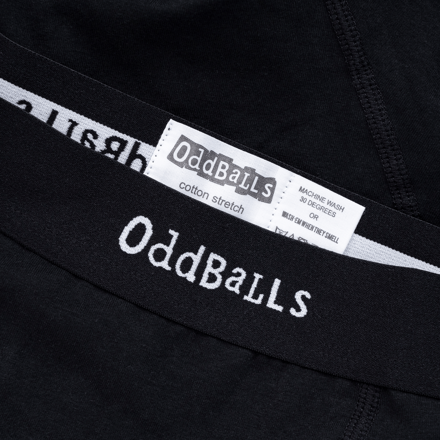 Classic Black - Mens Cotton Boxer Shorts: Medium