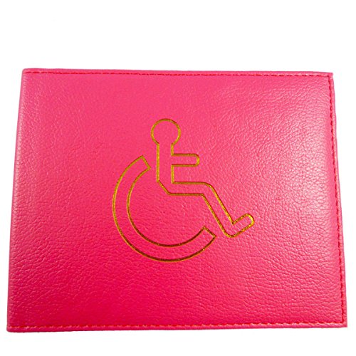 Leather Disabled Badge Permit Holder - Various Colours