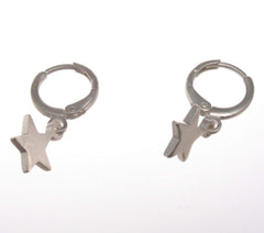 Earrings - Mini Star Huggie Earring Silver