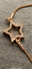Bracelet - Rose gold Diamante Star Bracelet
