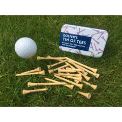 Golf Tees in a Tin