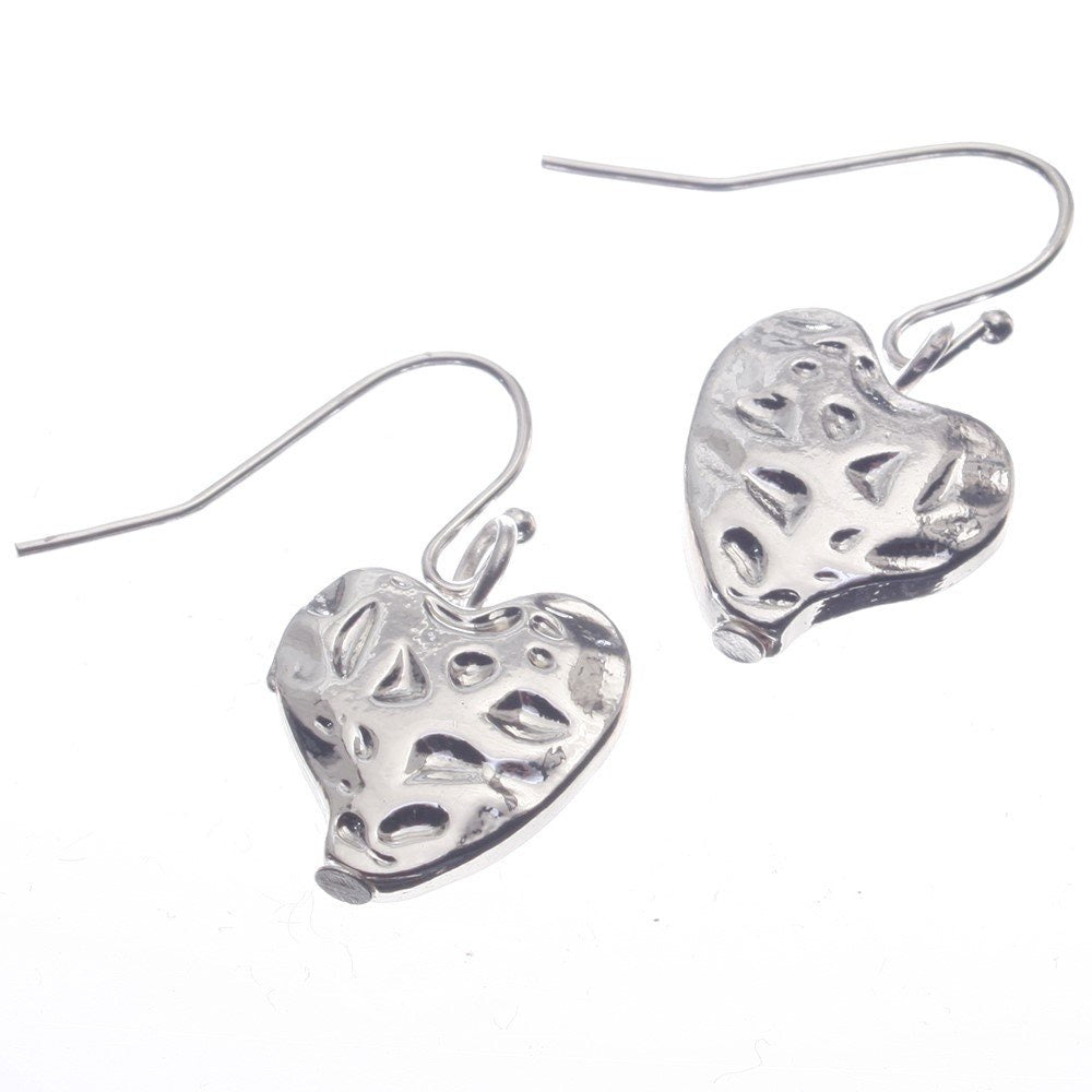 Earrings - Love Island Heart Earrings Silver