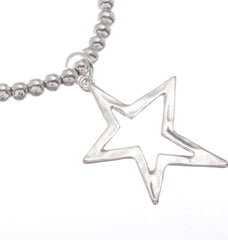 Bracelet - Stretch Bead Bracelet with drop Star
