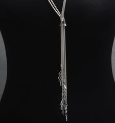 Long Cascading Leaves Necklace