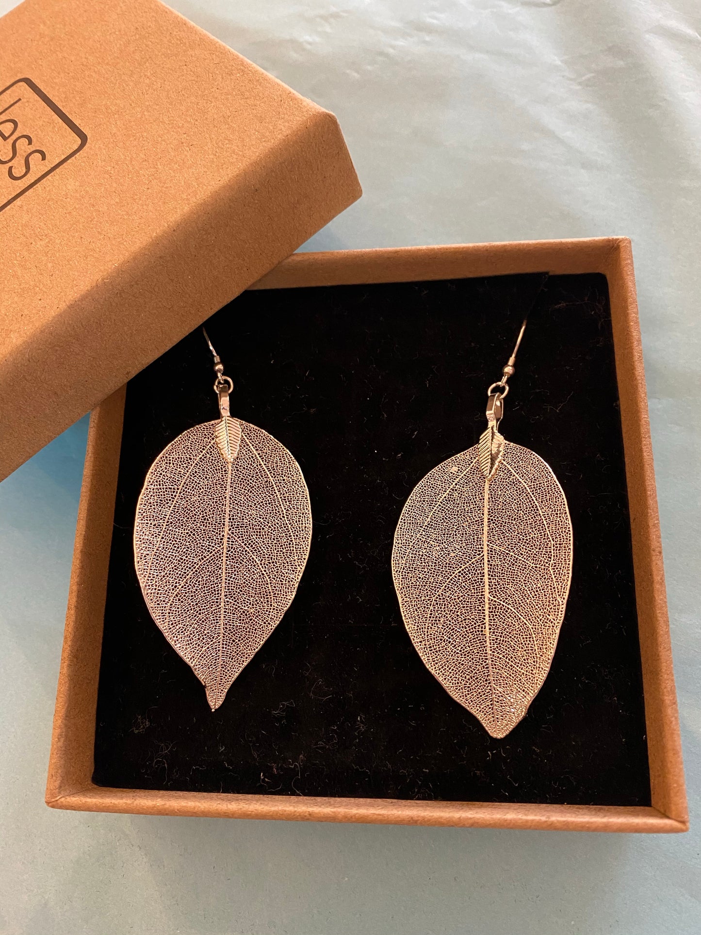 Earrings - Pink Leaf Earrings