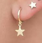 Earrings - Mini Star Huggie Earring Rose Gold