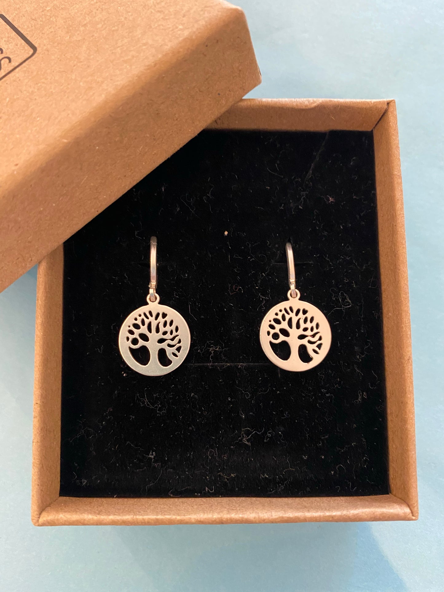 Earrings - Tree of Life Huggie Earring Silver