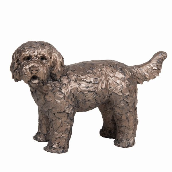 Bronze Button Labradoodle Standing