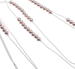 Long Double Fine Snake Chain Rose Gold Necklace